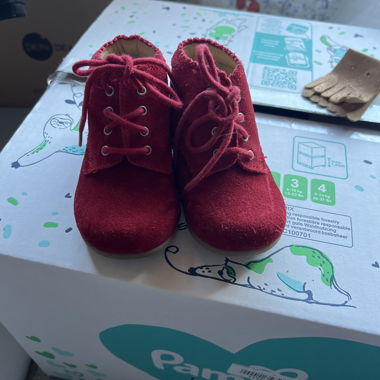 Red Baby Suede Shoes