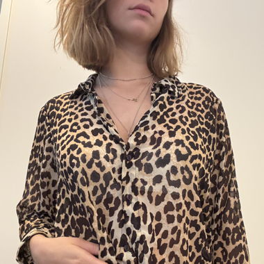 Leoprint Blouse Size M