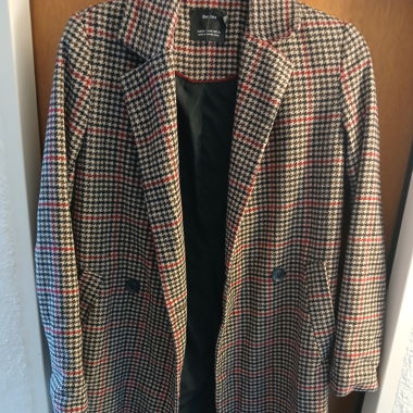 Manteau quadrillé