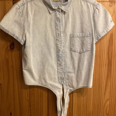 Denim Cropped Shirt