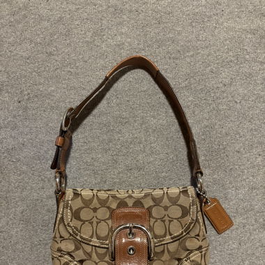 vintage Coach Soho Schultertasche in braun