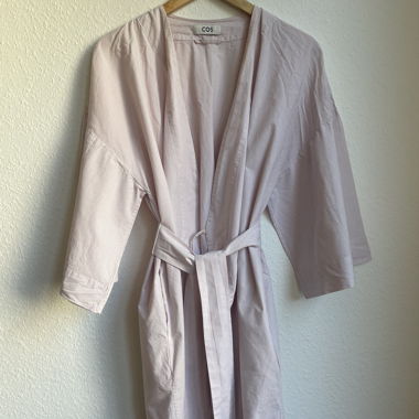 Peignoir en coton à rayures COS