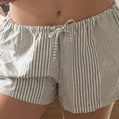 Striped Linen Shorts