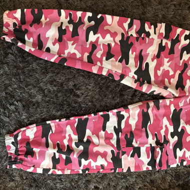 Rosa Camouflage Trainerhose