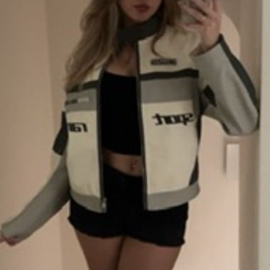 Faux leather jacket