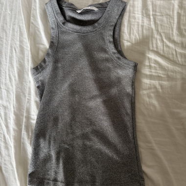 Silver tank top