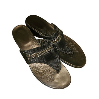 Sandali in pelle neri UE 38