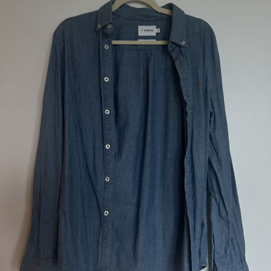 Denim-look shirt