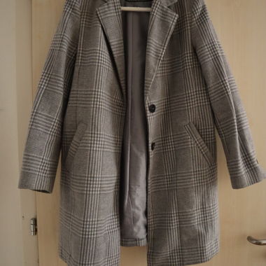 Manteau à carreaux gris THE OUTERWEAR