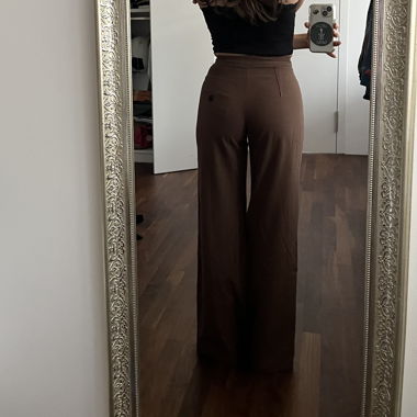 braune Anzugshose