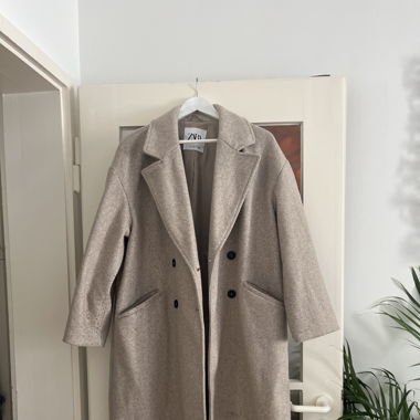 Beige Coat Size M