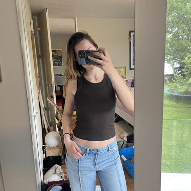 Braunes Tanktop