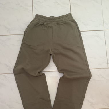 Baggyjogger Openleg Olivegrün