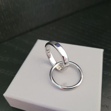 Anello Calvin Klein argento lucido