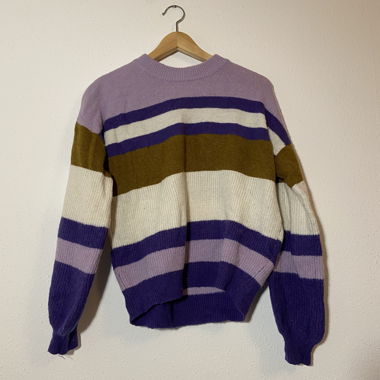 Pull en tricot rayé 