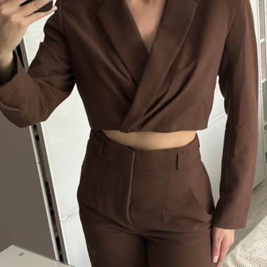 Brown Trousers Set