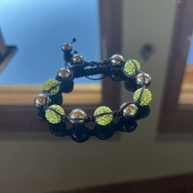 Swarovski Bead Bracelet with Hematite Stones