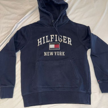 Felpa con Cappuccio Tommy Hilfiger Blu Navy – Taglia M