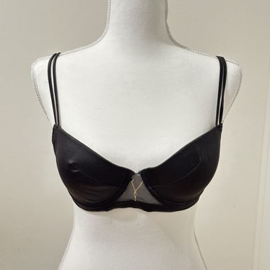 Soutien-gorge noir satin rembourré
