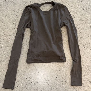 Rückenfreies langärmliges Top von Zara Gr. S