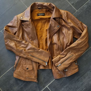 Trendzone Lederjacke Damen Gr. 38 Cognac