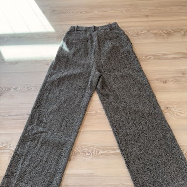 Pantaloni ampi pied-de-poule