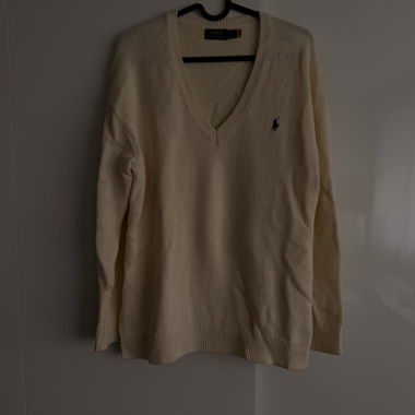 Polo maglione lavorato a maglia 