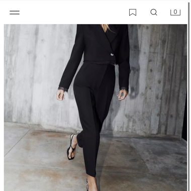 Zara Stoffhose schwarz 