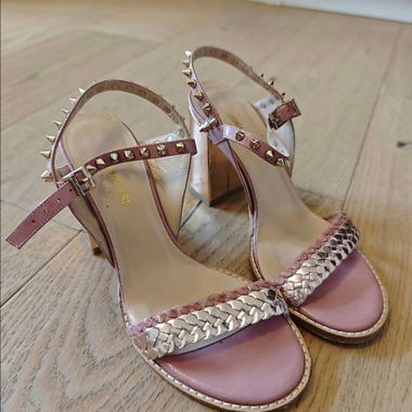 Sandales roses à clous - Zadig et Voltaire