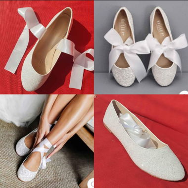 Shoes, wedding shoes, Size 42, flat
