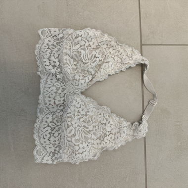 Weisses Spitzen Top