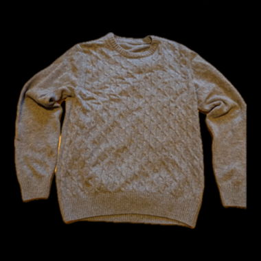 Grey knit sweater