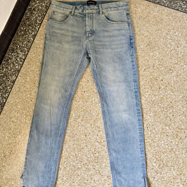 Washed Light Blue Slim Jeans