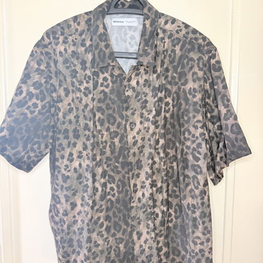 Camicia con stampa leopardata