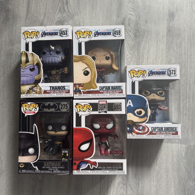 POP l’ensemble des 5 figurines