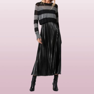 AllSaints Cocktailkleid mit Streifen S