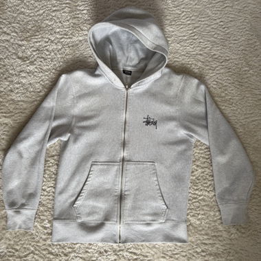 Stussy Zip Hoodie grau