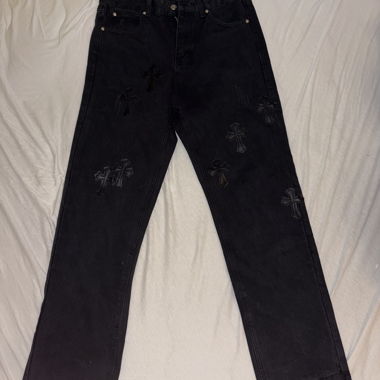 Chrome hearts jeans size 30 black Croces 