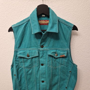 Vintage Türkis Jeansweste