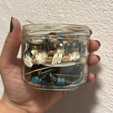 Mystery Jewelry Glass Surfer Girl