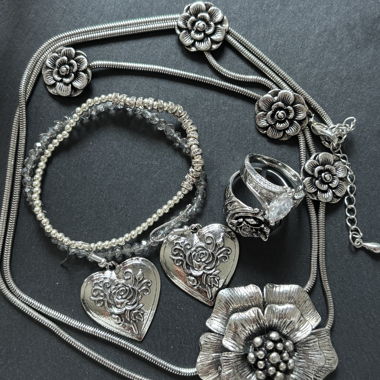 Silver-Colored Jewelry Collection