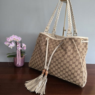 Sac bandoulière Gucci avec poignées tressées