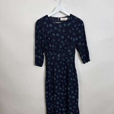 Louche Floral-Midikleid