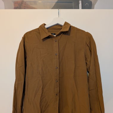Okerfarbenes Hemd Uniqlo