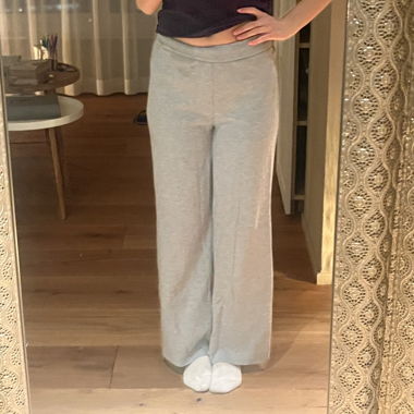 pantalone in tessuto grigio