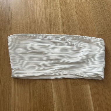 Bandeau bianco plissettato SHEIN taglia M