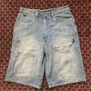 Enyce Vintage Denim Multi Pocket Shorts
