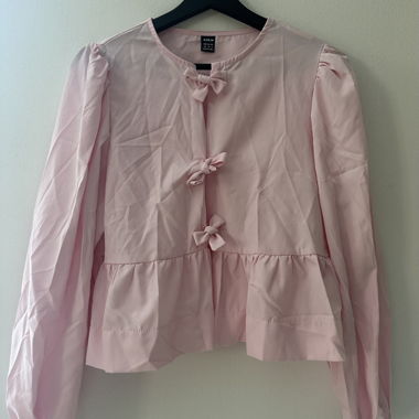 Shein pink blouse with bows, Size XS