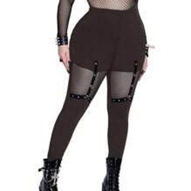 BRAUNE Leggins in Mesh Rocking Look