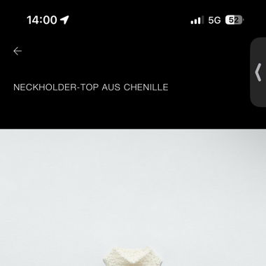 NECKHOLDER-TOP AUS CHENILLE